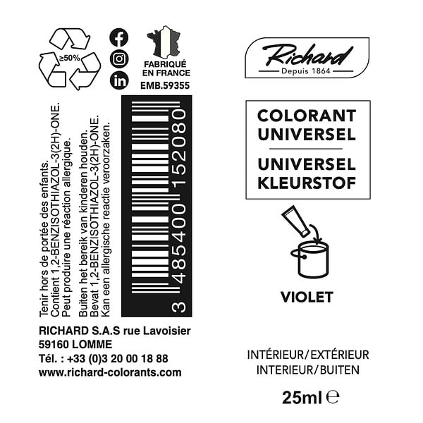 Colorant Universel 25ml violet - large