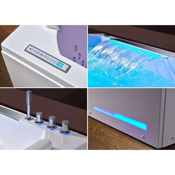 DISTRIBAIN - Baignoire balnéo Pacifica 70 jets - large