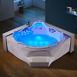 DISTRIBAIN - Baignoire balnéo angle Love story 42 jets - vignette
