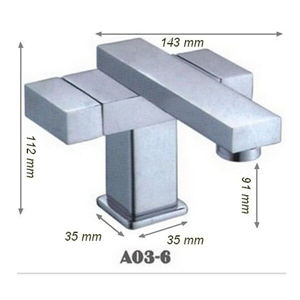 DISTRIBAIN - Robinet mélangeur tendance SDA03-6 - large