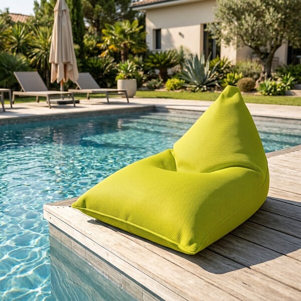 SOO  SANTAI - Pouf piscine XL flottant 140x120x90 cm extérieur piscine terrasse jardin SANS billes vert (LBF140120-2) - large