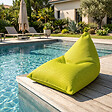 SOO  SANTAI - Pouf piscine XL flottant 140x120x90 cm extérieur piscine terrasse jardin SANS billes vert (LBF140120-2) - vignette