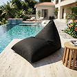 SOO  SANTAI - Pouf piscine XL flottant 140x120x90 cm extérieur piscine terrasse jardin SANS billes noir (LBF140120-7) - vignette