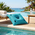 SOO  SANTAI - Coussin bar piscine flottant avec porte-verres 75 × 75 × 25 cm extérieur SANS billes – Bleu (PPF7575-4) - vignette