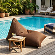 SOO  SANTAI - Pouf piscine XL flottant 140x120x90 cm extérieur piscine terrasse jardin SANS billes brun (LBF140120-5) - vignette