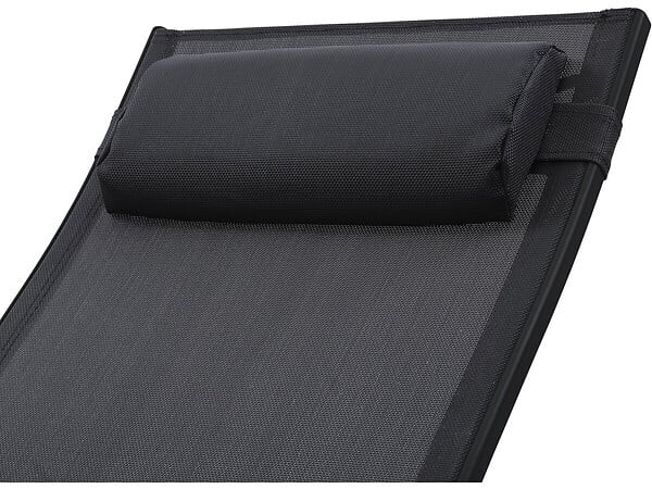 HABITAT ET JARDIN - Lot de 2 bains de soleil en aluminium Beauty "Phoenix" - Noir - large
