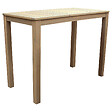 HAPPY GARDEN - Mange debout ARUBA en acacia 4 places - coussins sable - vignette