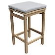 HAPPY GARDEN - Mange debout ARUBA en acacia 4 places - coussins sable - vignette