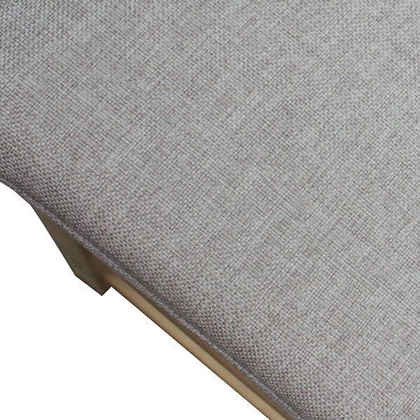HAPPY GARDEN - Mange debout ARUBA en acacia 4 places - coussins sable - large