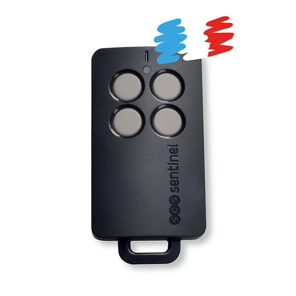 SCS SENTINEL - Télécommande 4 canaux FrenchControl - Code secret tournant - large