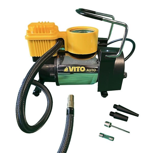 VITO - Compresseur portable 140W 10 bar 115PSI Multi fonctions 35L/min Accessoires et Sac VITO - large