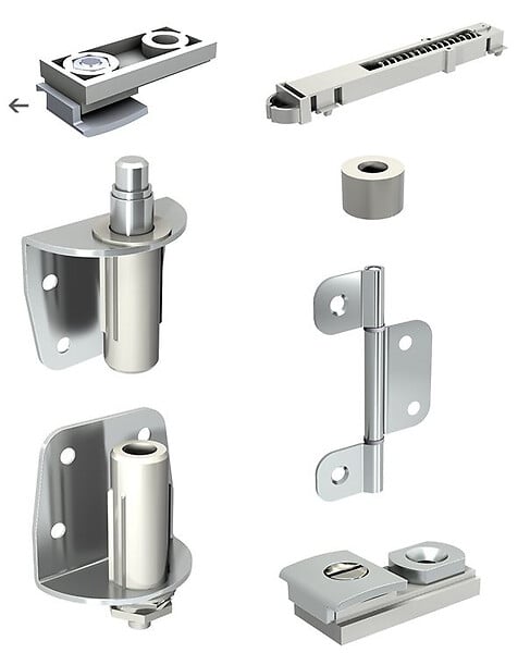 MANTION - Garniture 5305 MANTION pour porte pliante - 5305 - large