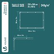 VOUNOT - Bâche de Protection en Polyéthylène resistant et impermeable 240g/m² bleu 2x3m - vignette