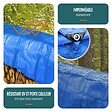 VOUNOT - Bâche de Protection en Polyéthylène resistant et impermeable 240g/m² bleu 2x3m - vignette