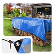 VOUNOT - Bâche de Protection en Polyéthylène resistant et impermeable 240g/m² bleu 2x3m - vignette