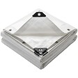 VOUNOT - Bâche de Protection en Polyéthylène resistant et impermeable 240g/m² blanche 1.5x6m - vignette