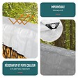 VOUNOT - Bâche de Protection en Polyéthylène resistant et impermeable 240g/m² blanche 1.5x6m - vignette