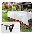 VOUNOT - Bâche de Protection en Polyéthylène resistant et impermeable 240g/m² blanche 1.5x6m - vignette