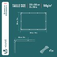VOUNOT - Bâche de Protection en Polyéthylène resistant et impermeable 180g/m² bleu 2x3m - vignette