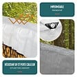 VOUNOT - Bâche de Protection en Polyéthylène resistant et impermeable 240g/m² blanche 3x4m - vignette