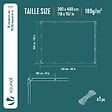 VOUNOT - Bâche de Protection en Polyéthylène resistant et impermeable 180g/m² bleu 3x4m - vignette