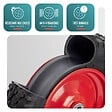 VOUNOT - Lot de 4 Roue gonflable robuste 4.80/4.00-8 pour chariot brouette alesage 20mm 400x85mm rouge - vignette