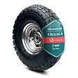 VOUNOT - Roue gonflable robuste 3.5-4 pour chariot brouette alesage 16mm 260x85mm metal - vignette