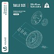 VOUNOT - Lot de 2 Roue gonflable robuste 3.5-4 pour chariot brouette alesage 16mm 260x85mm metal - vignette