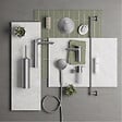 DURAVIT - Pommeau de douche 3 jets Universal avec curseur chromé + flexible de douche - vignette