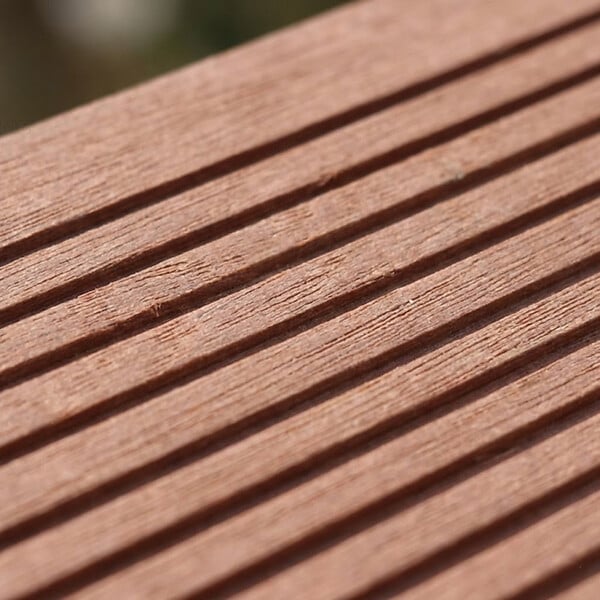 MCCOVER - PACK 1 m² lame de terrasse composite Maxima - Brun rouge, L : 360 cm, l : 14 cm, E : 22mm - large
