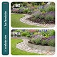VOUNOT - Lot de 35 Bordure de jardin en métal galvanisé flexible 100x18cm - vignette