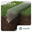 VOUNOT - Lot de 30 Bordure de jardin en métal galvanisé flexible 100x18cm - vignette