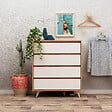 HABITAT ET JARDIN - Commode en bois "Suvera" - 70 x 40 x 86 cm - Beige - vignette