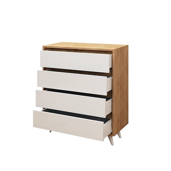 HABITAT ET JARDIN - Commode en bois "Suvera" - 70 x 40 x 86 cm - Beige - large