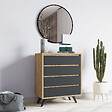HABITAT ET JARDIN - Commode en bois "Suvera" - 70 x 40 x 86 cm - Marron - vignette