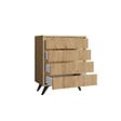 HABITAT ET JARDIN - Commode en bois "Suvera" - 70 x 40 x 86 cm - Marron clair - vignette