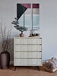 HABITAT ET JARDIN - Commode en bois "Suvera" - 70 x 40 x 86 cm - Travertin - vignette