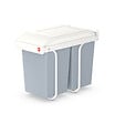 HAILO - Poubelle de cuisine tri sélectif 2 bacs encastrable 30L (14+14) Hailo Multi-Box Duo L - vignette