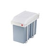 HAILO - Poubelle de cuisine tri sélectif 2 bacs encastrable 30L (14+14) Hailo Multi-Box Duo L - vignette