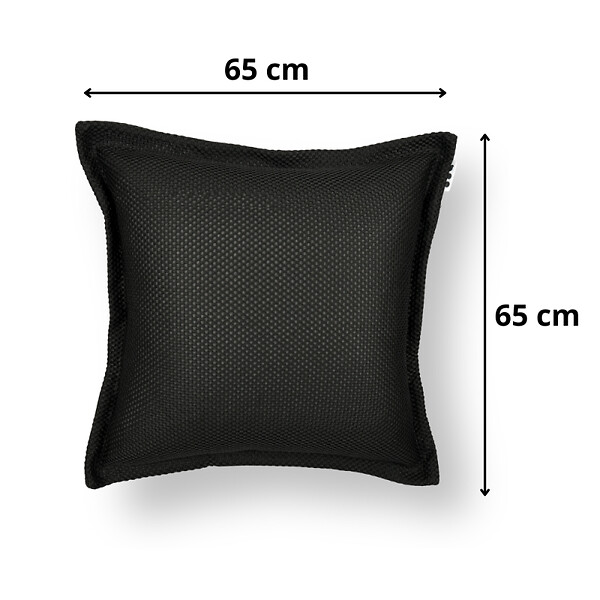 SOO  SANTAI - Coussin piscine flottant 65x65 cm noir – billes incluses (à remplir) – intérieur / extérieur (CF6565-7-SET) - large