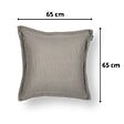 SOO  SANTAI - Coussin piscine flottant 65x65 cm gris – billes incluses (à remplir) – intérieur / extérieur (CF6565-1-SET) - vignette