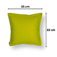 SOO  SANTAI - Coussin piscine flottant 65x65 cm vert – billes incluses (à remplir) – intérieur / extérieur (CF6565-2-SET) - vignette