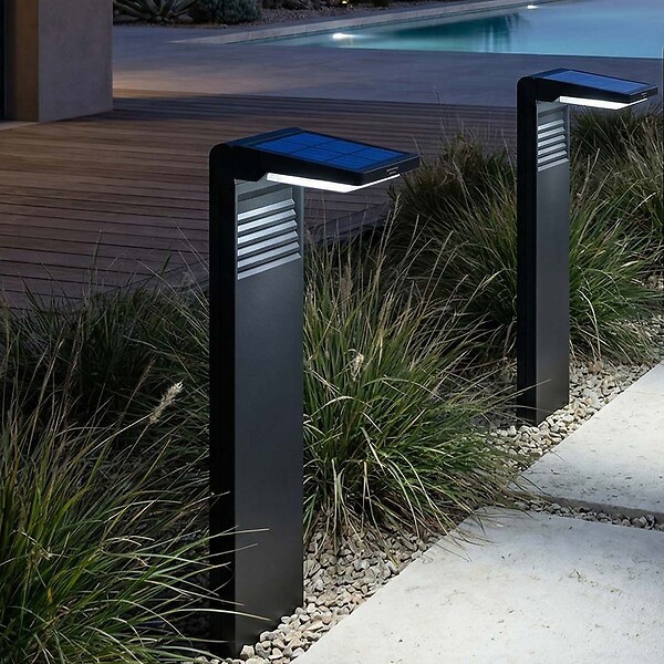 LUMISKY - 2 Potelets solaires OSTRY H41cm 150LM - large