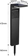 LUMISKY - 2 Potelets solaires OSTRY H41cm 150LM - vignette