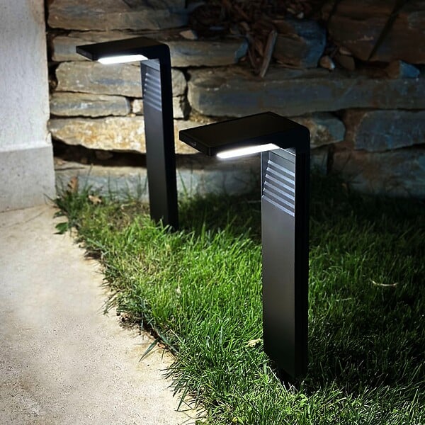 LUMISKY - 8 Potelets solaires OSTRY H41cm 150LM - large