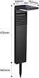 LUMISKY - 8 Potelets solaires OSTRY H41cm 150LM - vignette