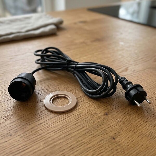 LUMISKY - Câble électrique extérieur à douille E27 ENNA 5M - large