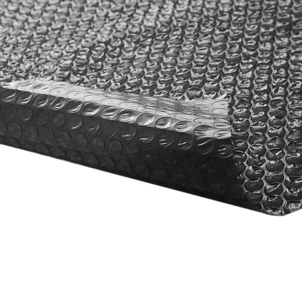 TECTAKE - bâche de piscine ronde en polyéthylène noire film solaire auto-flottant léger 381 cm diamètre - large