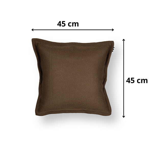 SOO  SANTAI - Coussin piscine flottant 45x45 cm brun – billes incluses (à remplir) – intérieur / extérieur (SCF4545-5-SET) - large