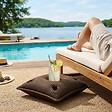 SOO  SANTAI - Coussin piscine flottant porte-verres 75x75 cm brun – billes incluses (à remplir) – intérieur / extérieur (PPF7575-5-SET) - vignette